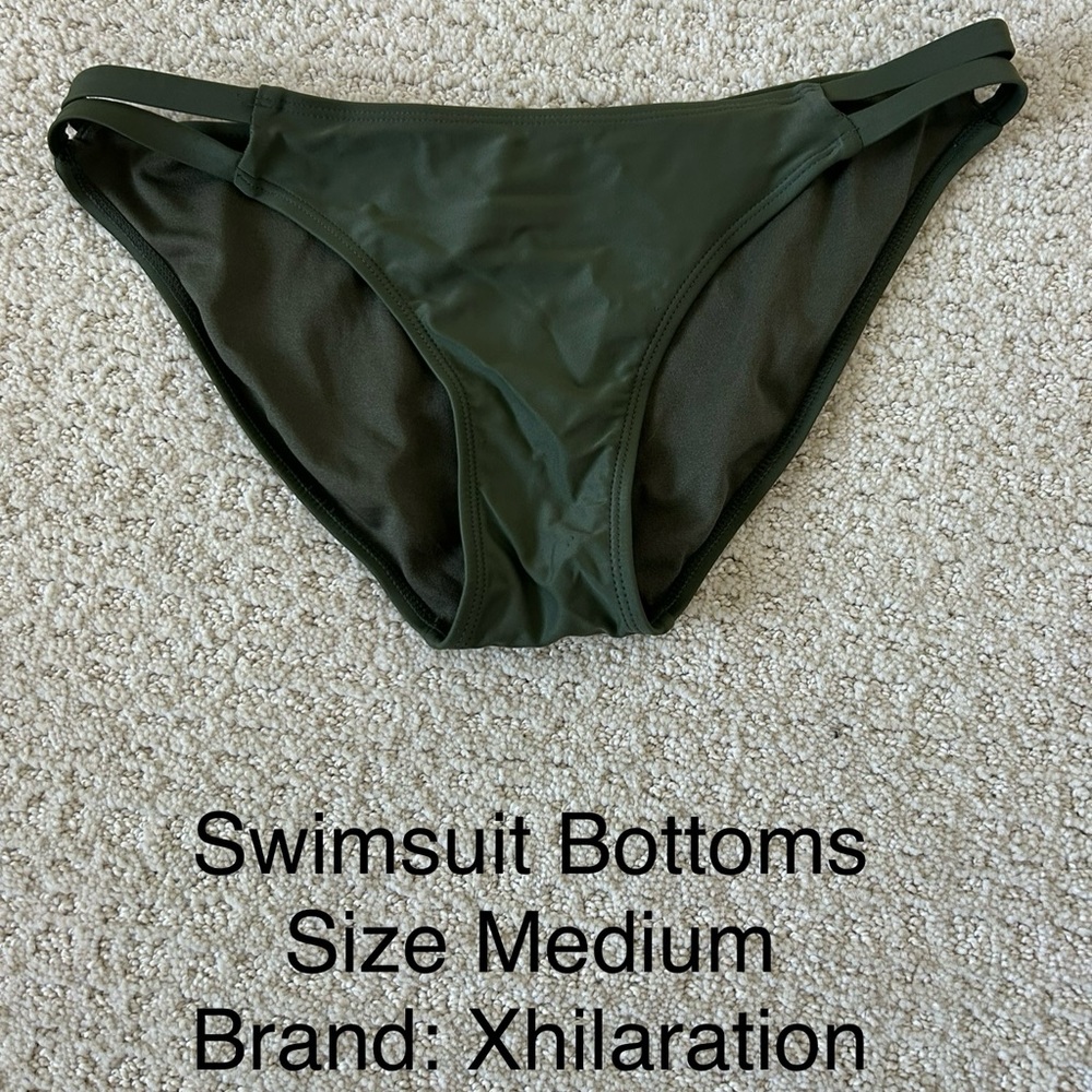 Olive Green Swim Bottoms